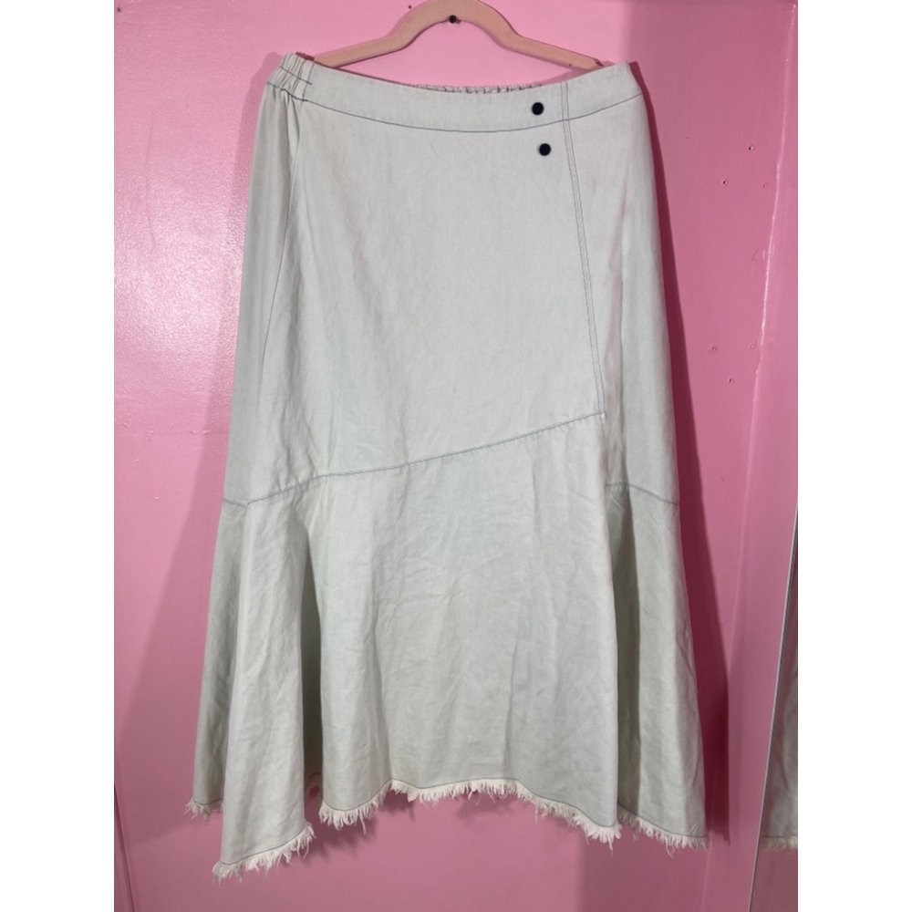Women's Harper Maxi Skirt Size M/L Light Denim.